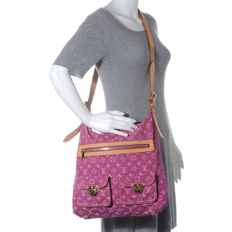 borsa lv denim|LOUIS VUITTON Denim Baggy GM Fuchsia .